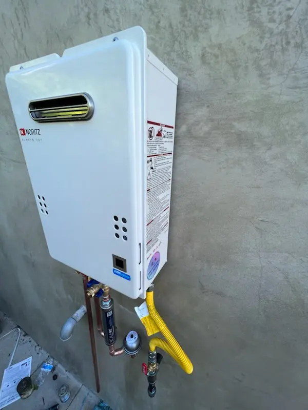 Tankless water heater installation for Blossom Meadows homes